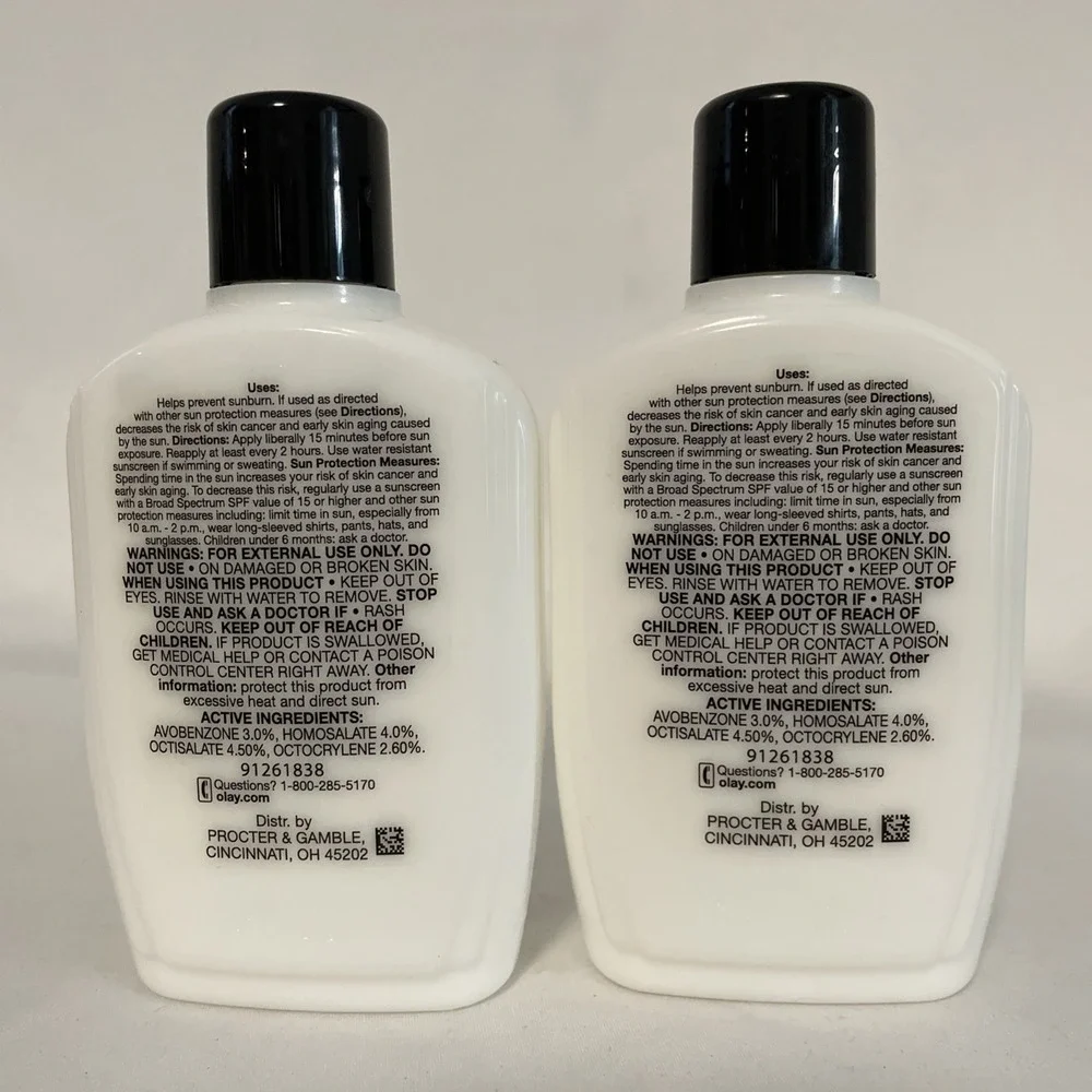 Olay Complete UV Daily Moisturizer SPF 15 Pack of 2, 6oz Each